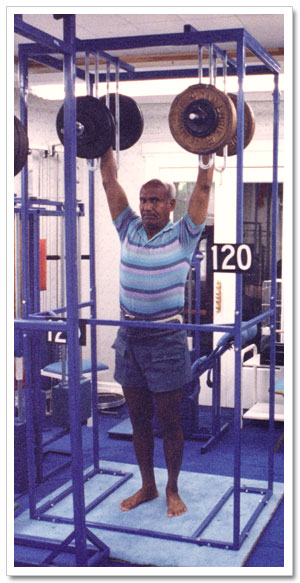 Sri Chinmoy 120lb Two Arm Lift
